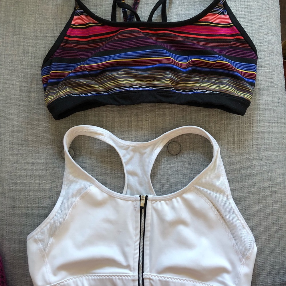 two athleta sports bras (lot of two)